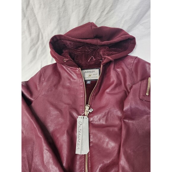 ashley by 26 international jacket Size Small Color Wine Style# JK-JR000072 New! - Picture 15 of 15
